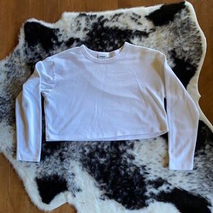 Sunday Best Crop Waffle Shirt